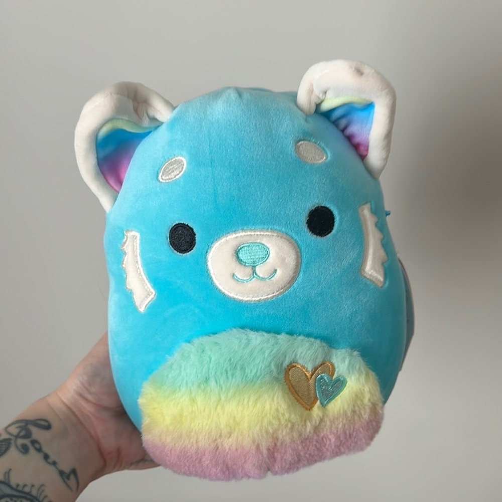 Squishmallows Blue and Rainbow Plush Toy